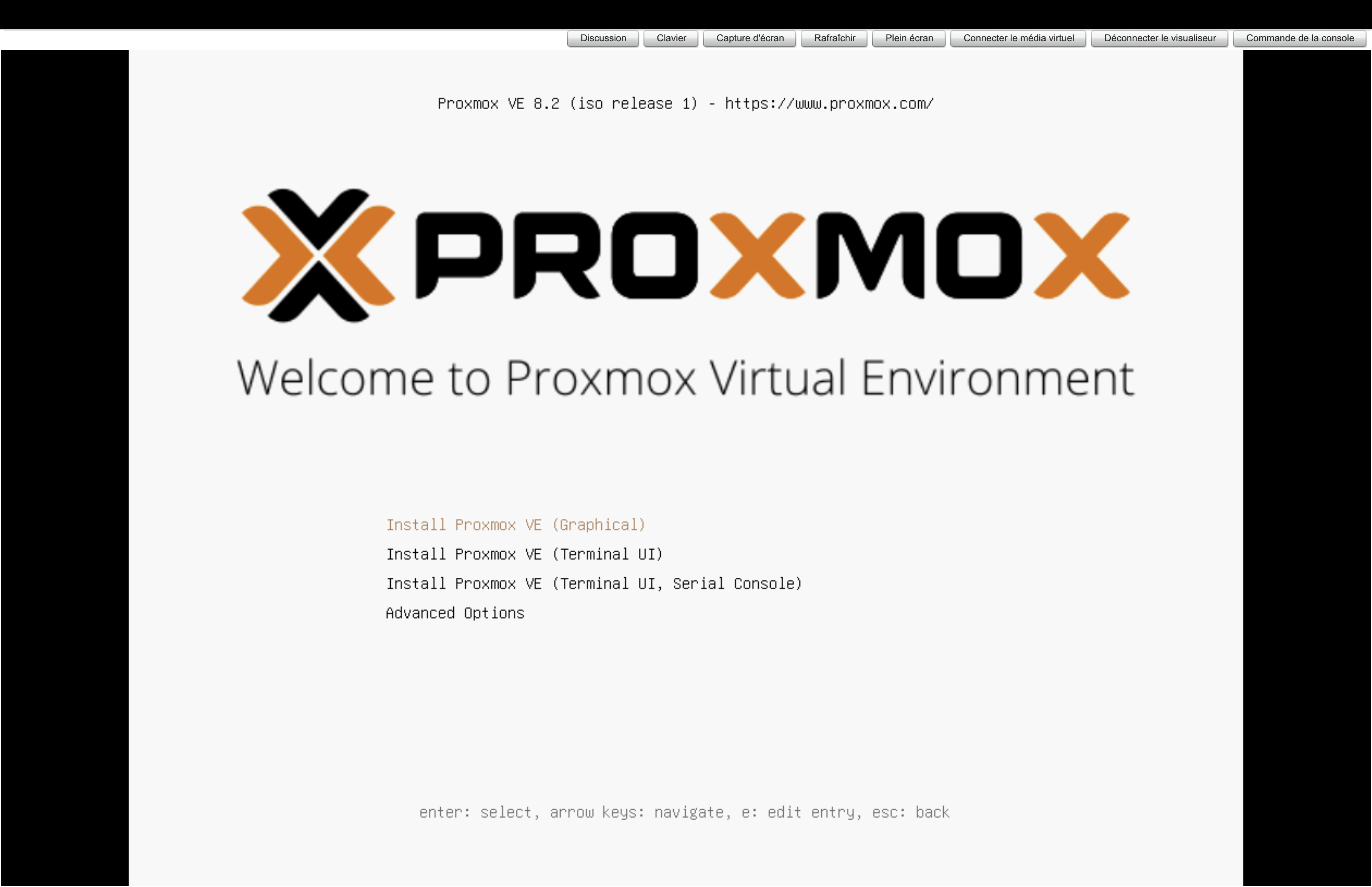 Boot Proxmox